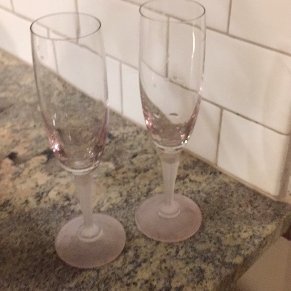 ⬇️Frosted Champagne FLUTES⬇️ - Picture 3 of 4